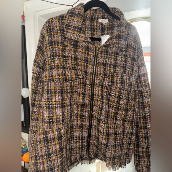 Buckle Multicolor Tweed Blazer - Picture 6 of 7